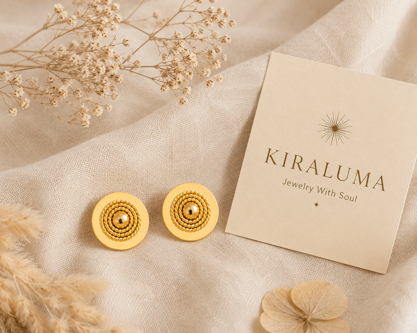 Solara Disc Earrings