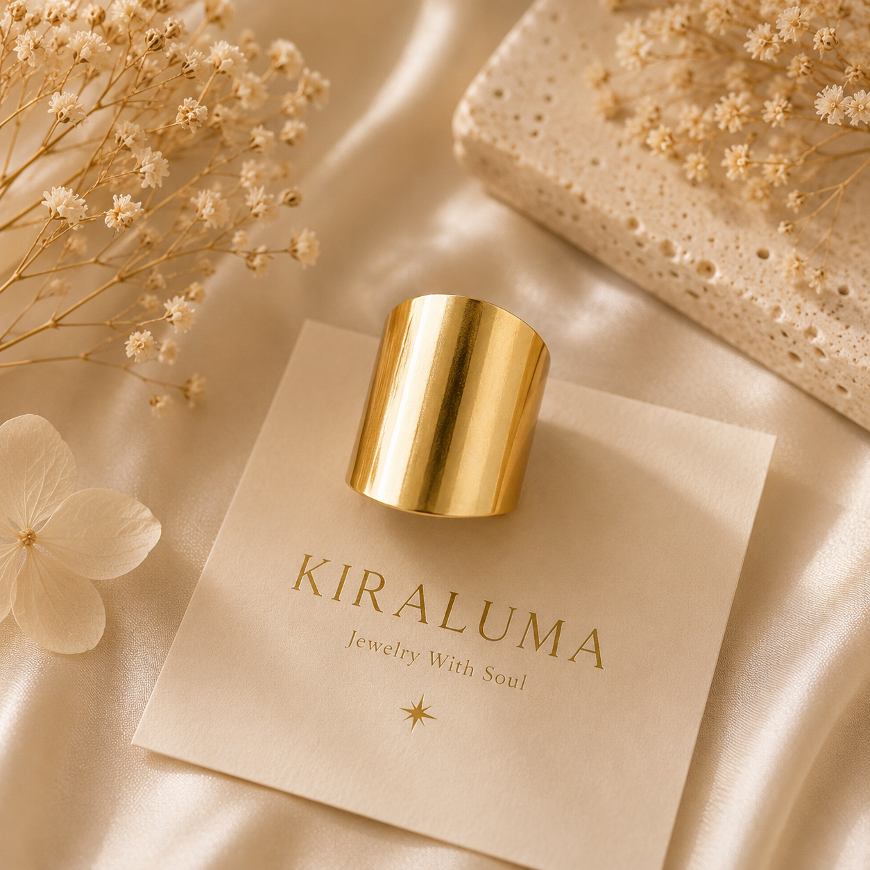 Golden Sculpt Ring