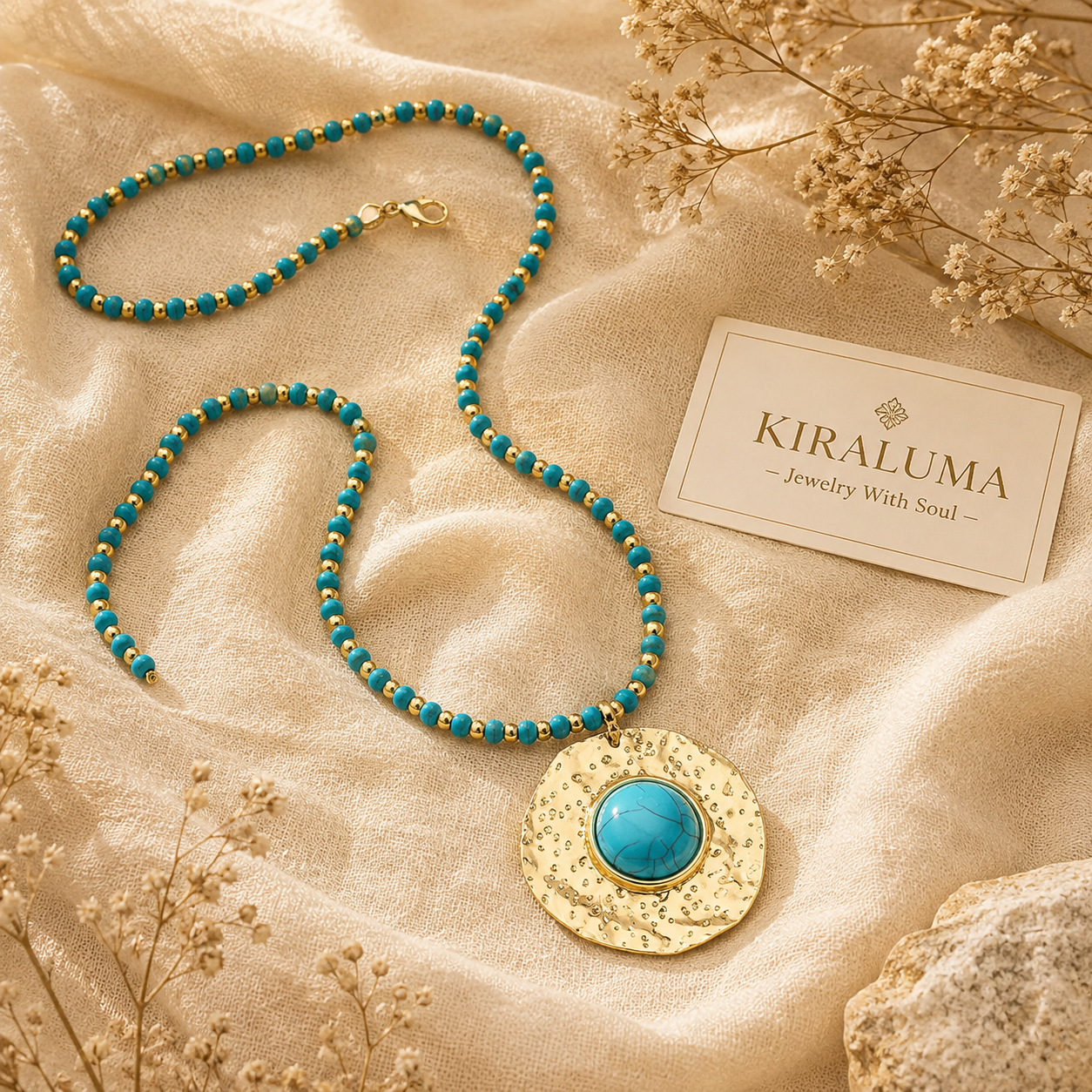Turquoise Orbit Necklace