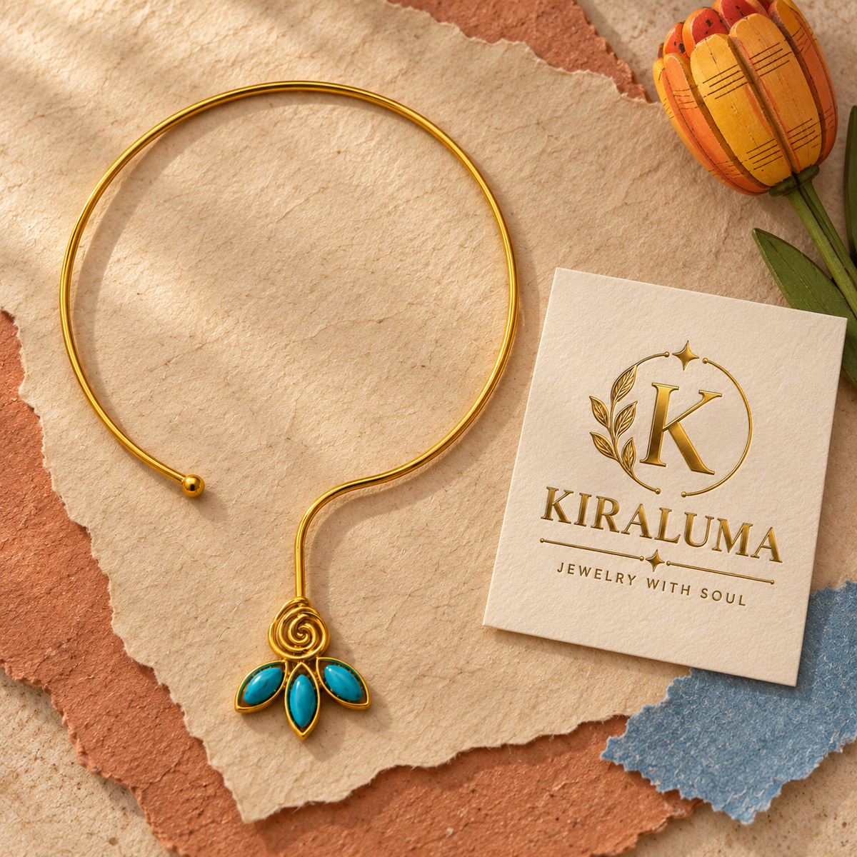 Verdant Spiral Bloom Choker