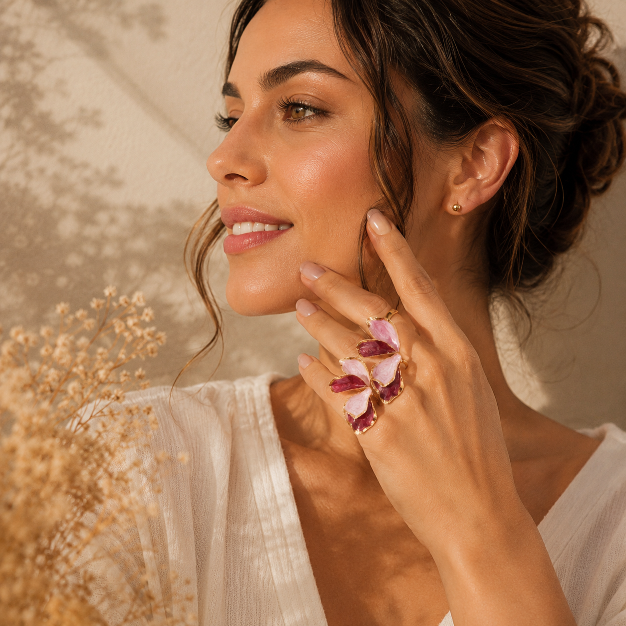 Golden Petal Ring