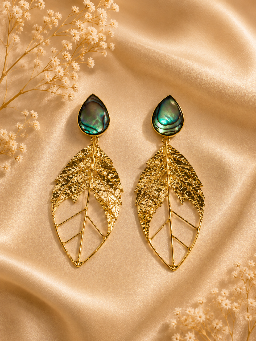 Azure Leaf Earrings