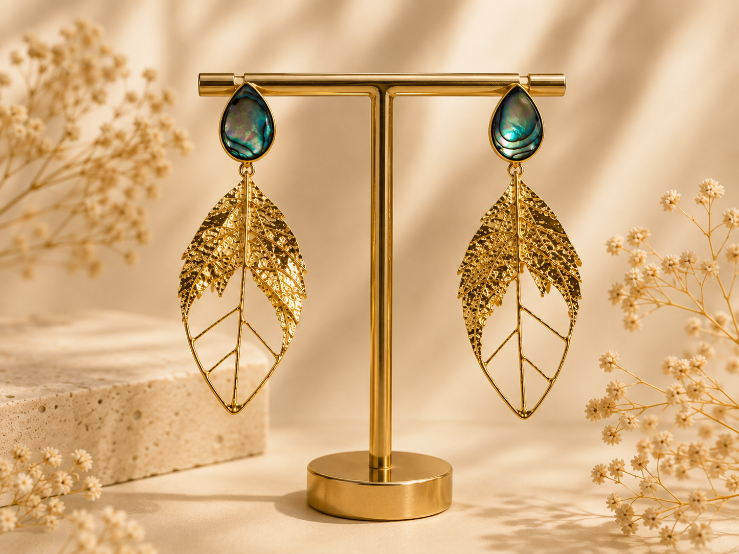 Azure Leaf Earrings