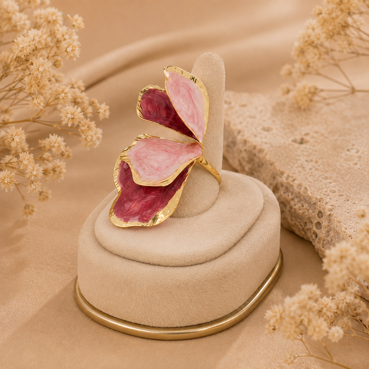 Golden Petal Ring