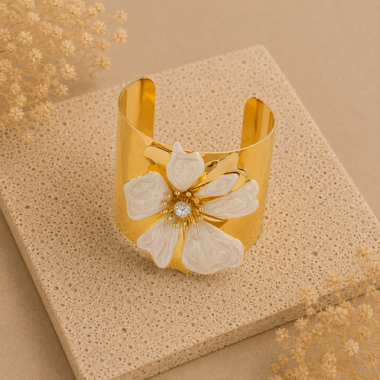 Ivory Bloom Cuff