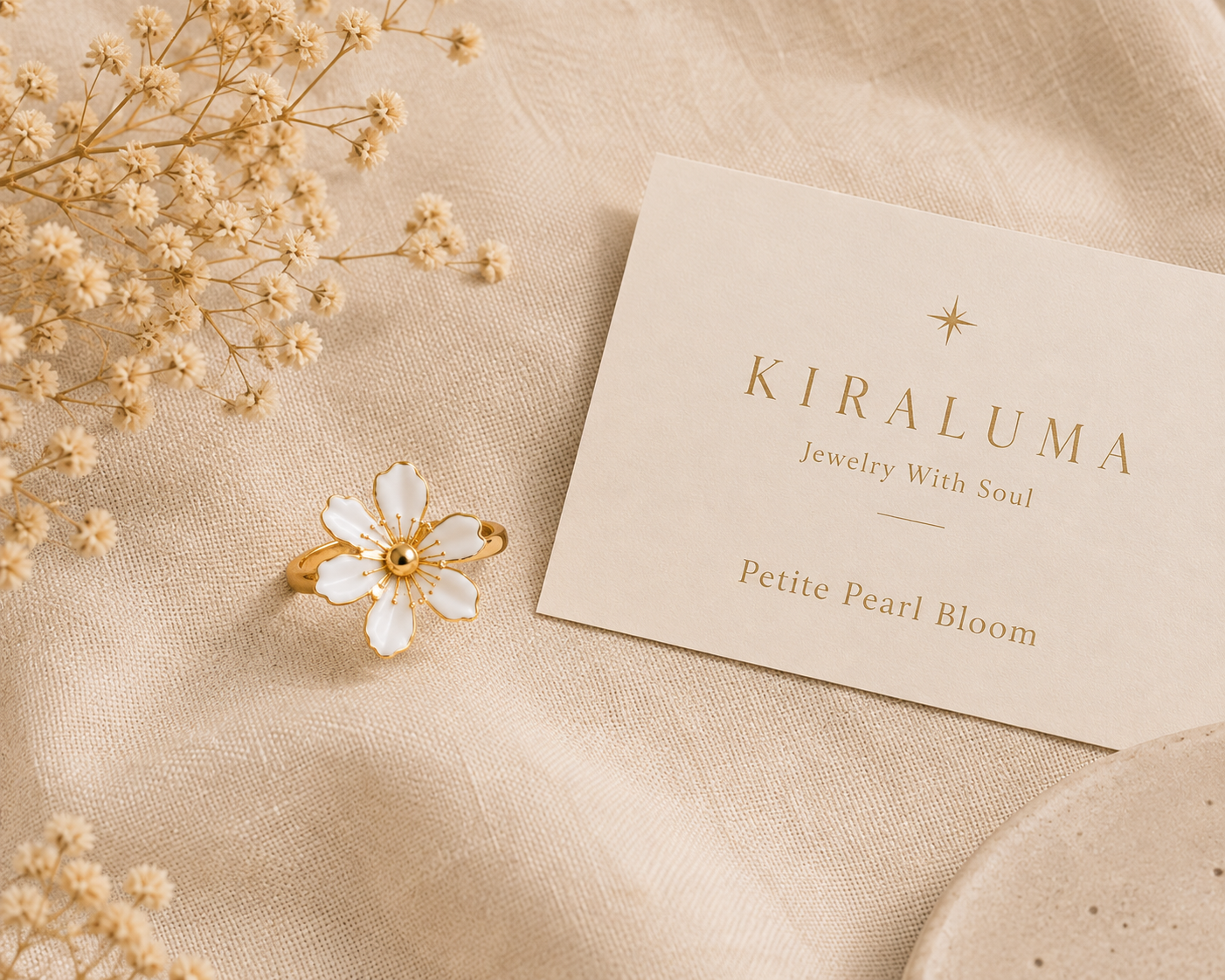 Ivory Blossom Ring Collection