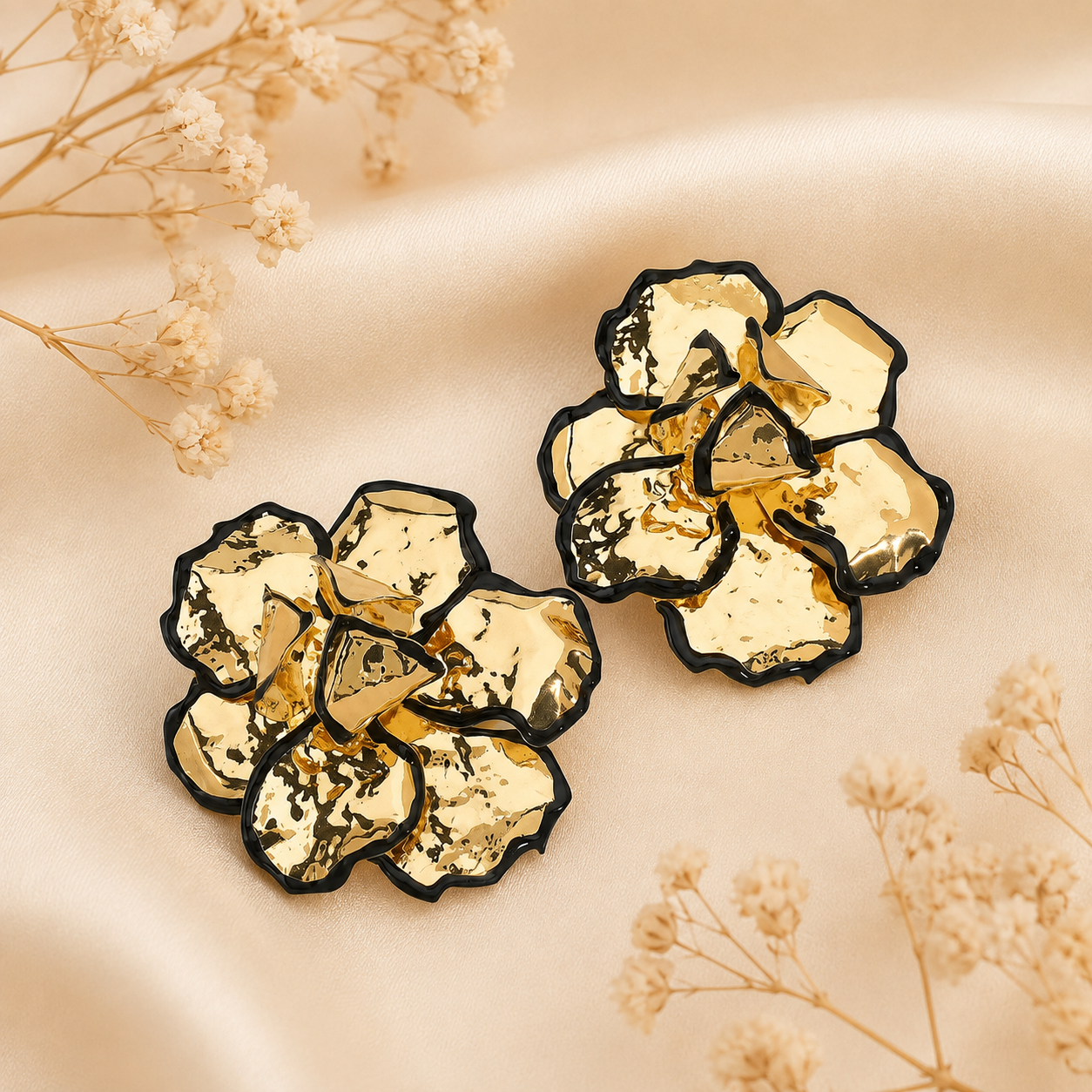 Golden Fleur Earrings