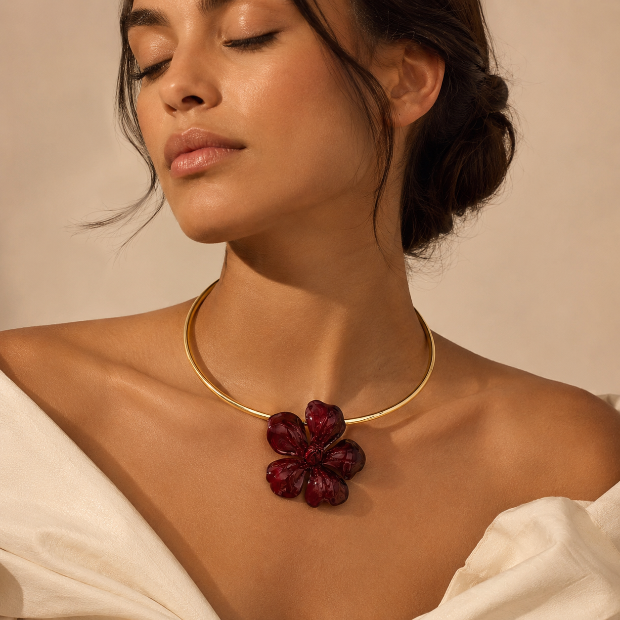 Golden Bloom Choker