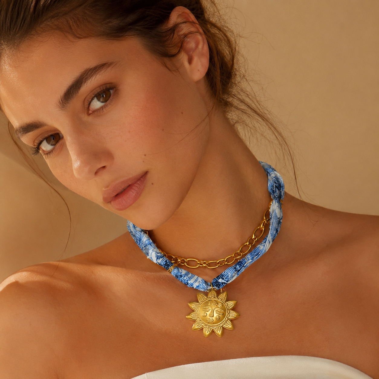 Silk Charm Necklace