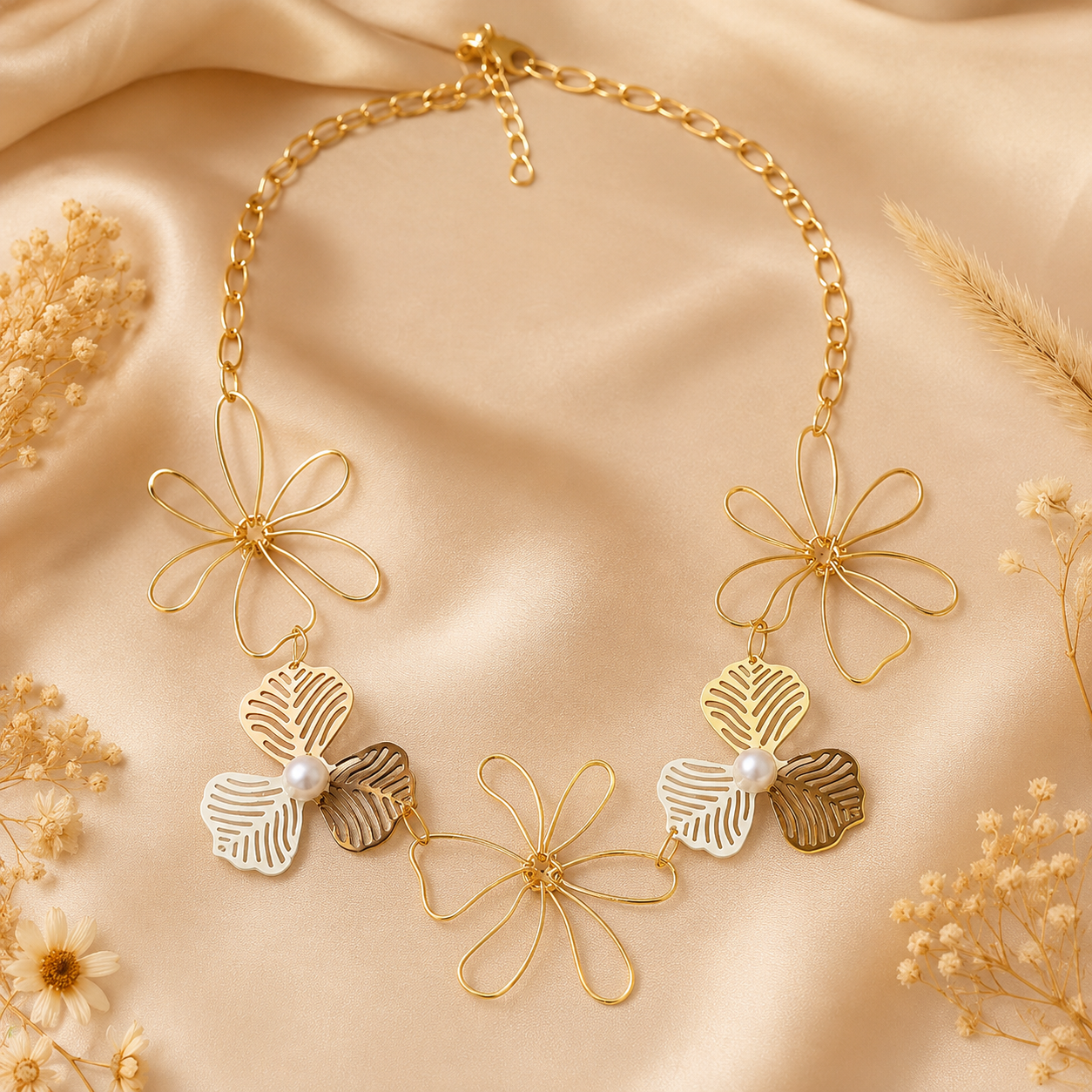 Sculpted Bloom Choker