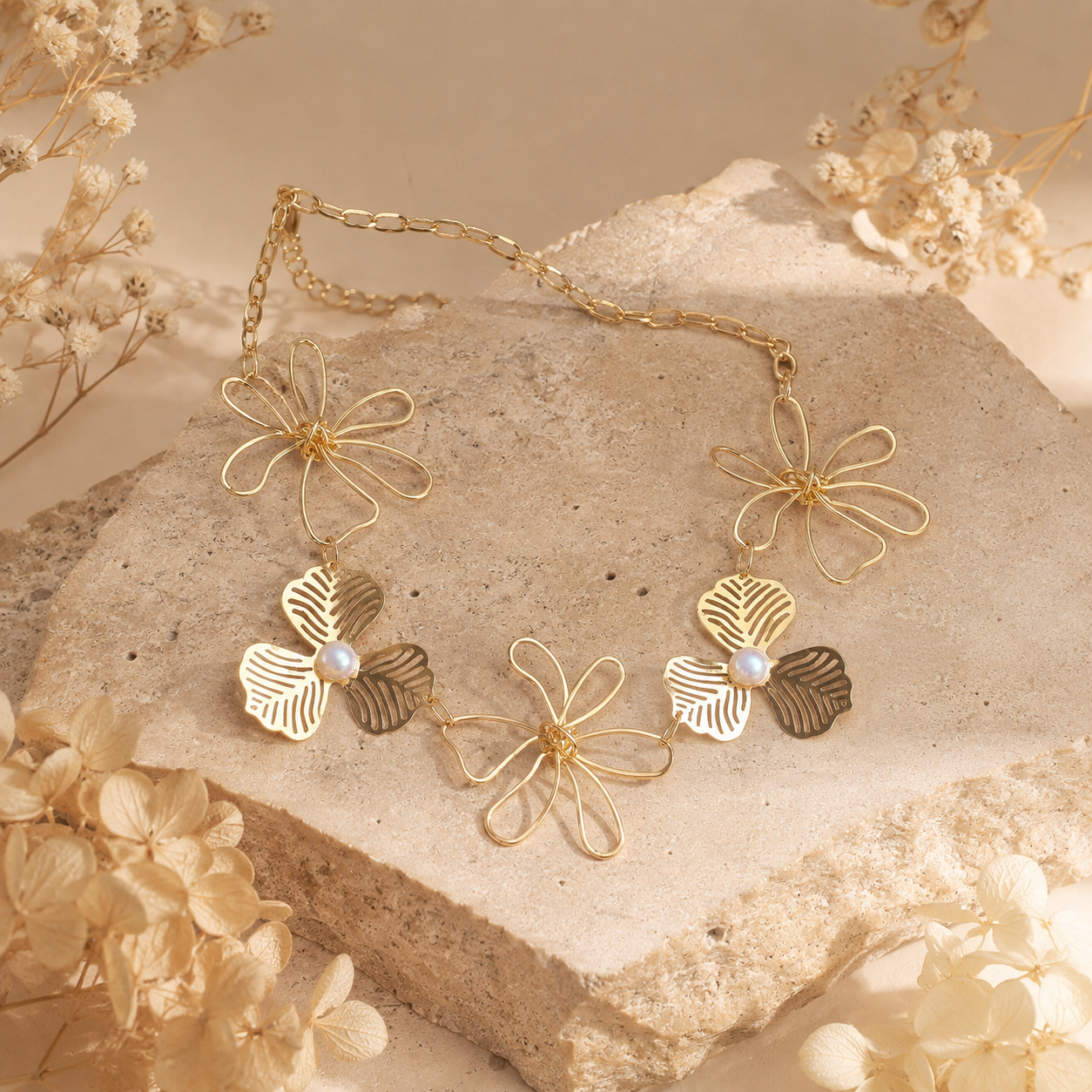 Sculpted Bloom Choker