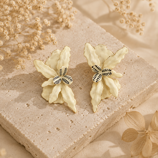 Ivory Fleur Earrings