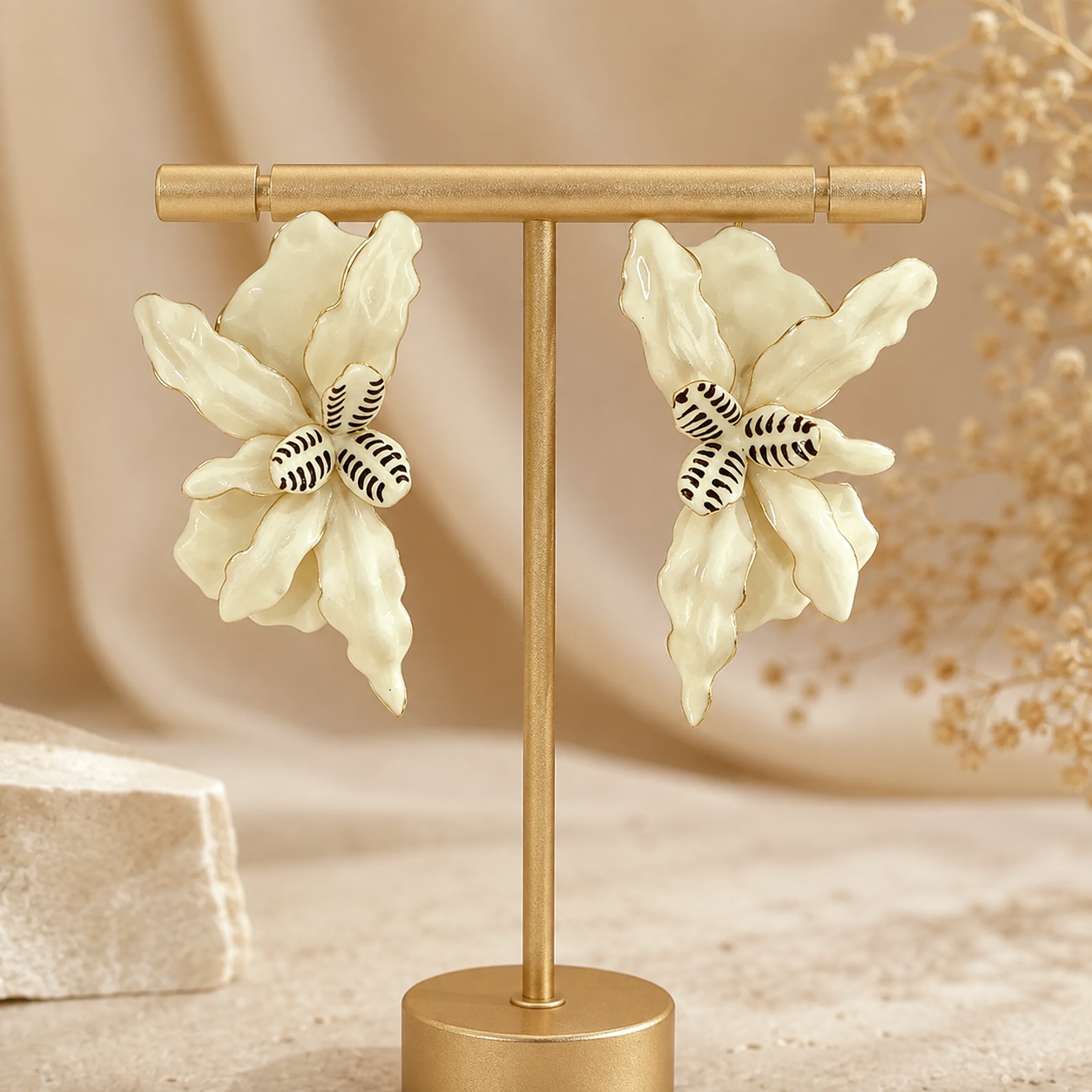 Ivory Fleur Earrings