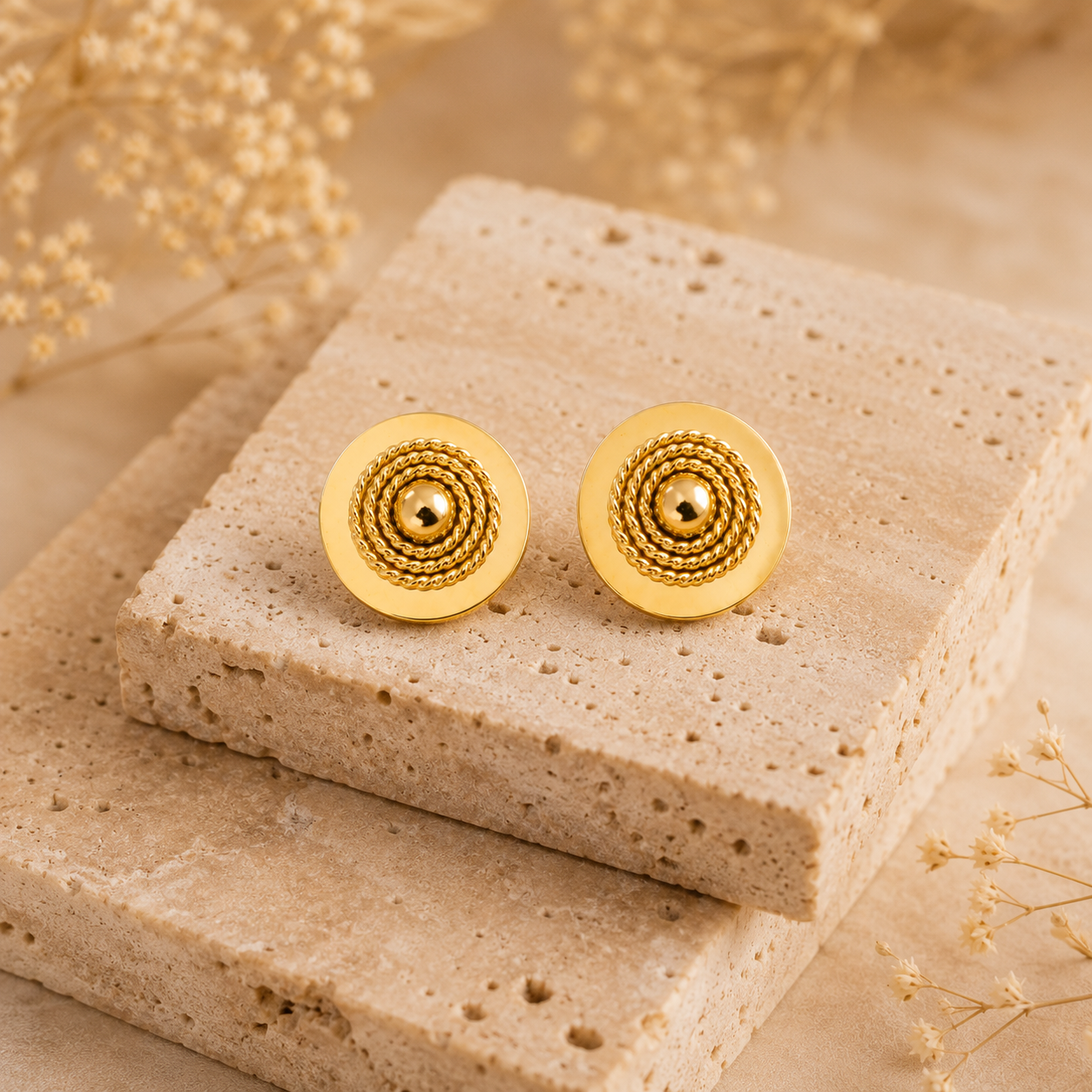 Solara Disc Earrings