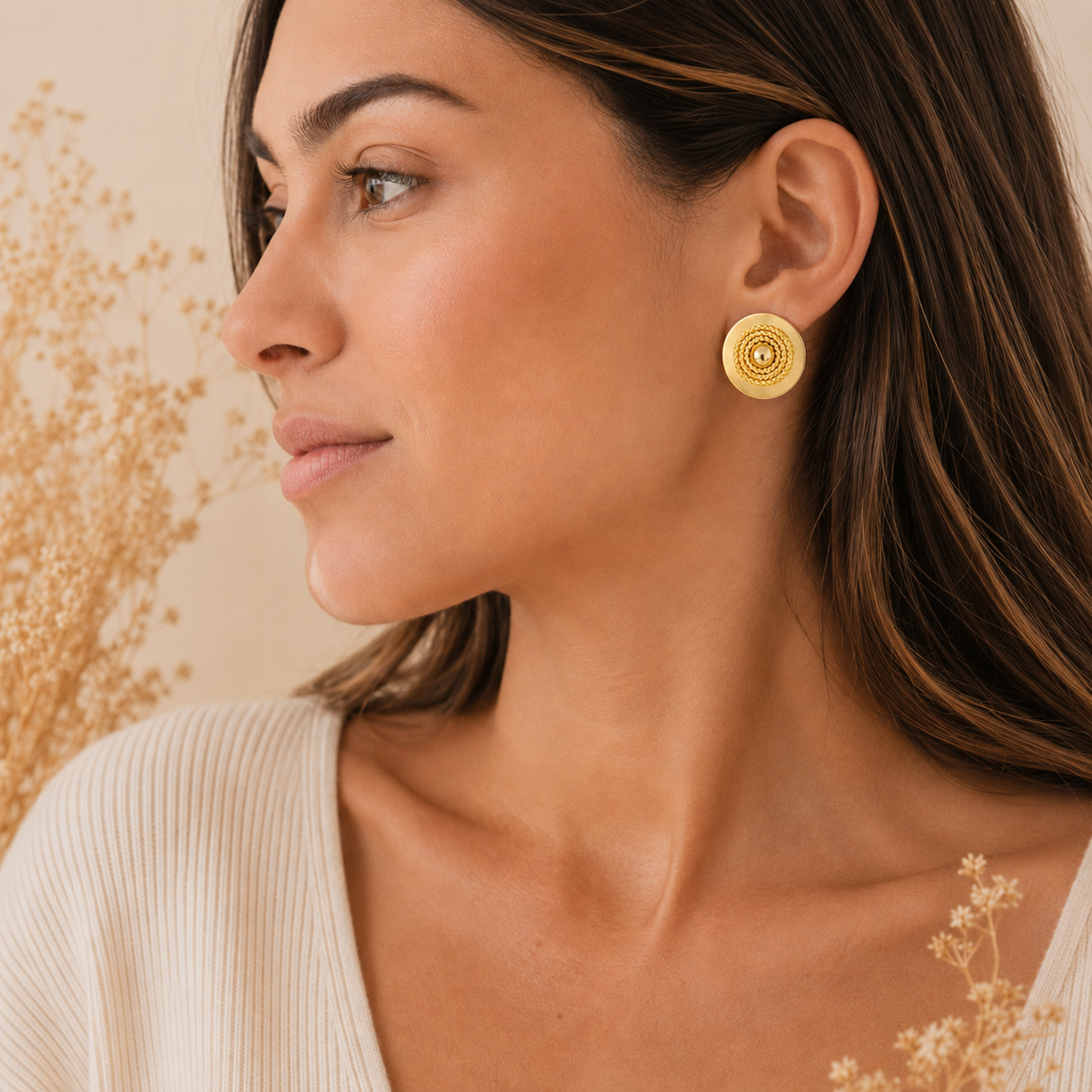Solara Disc Earrings