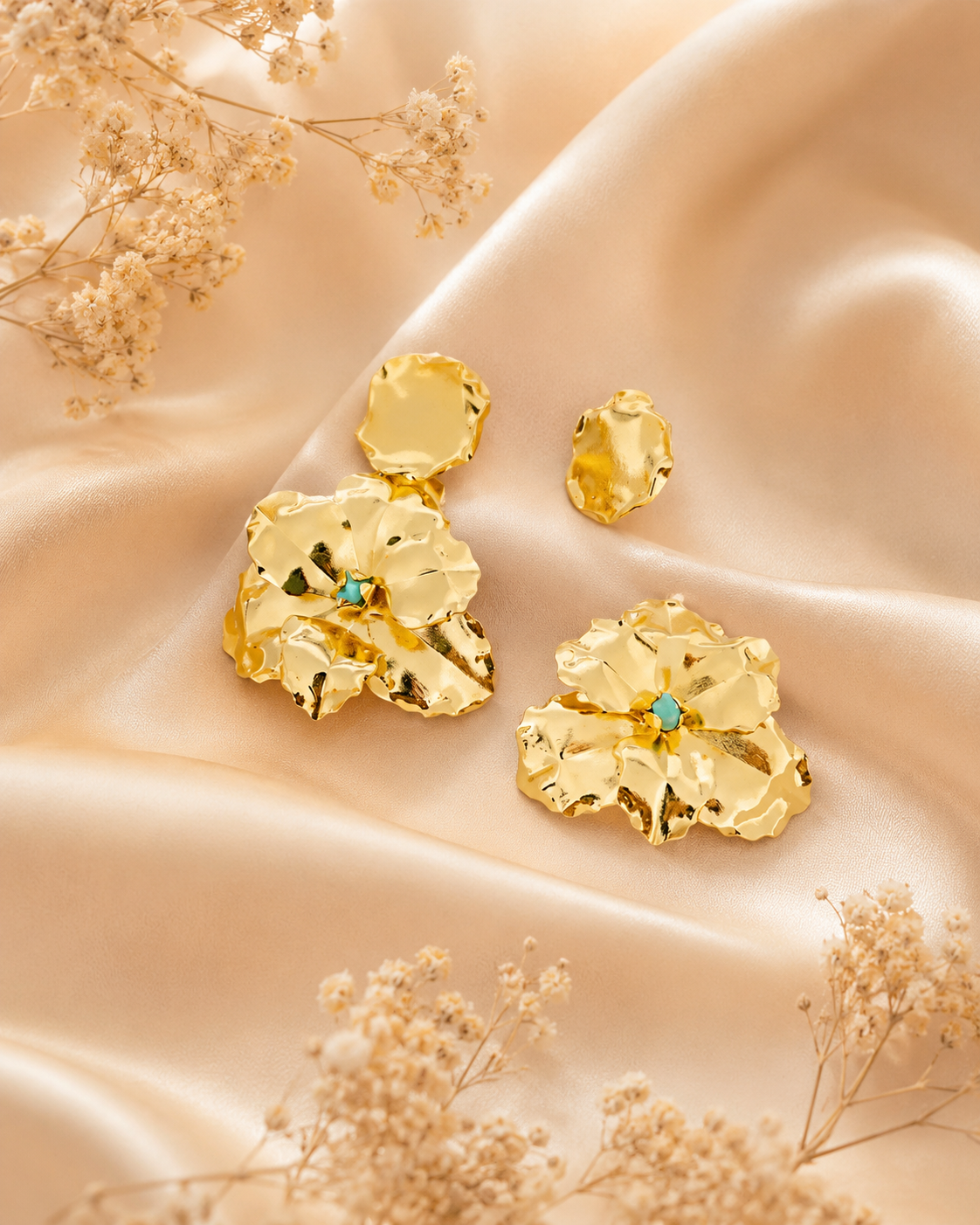Golden Flora Convertible Earrings