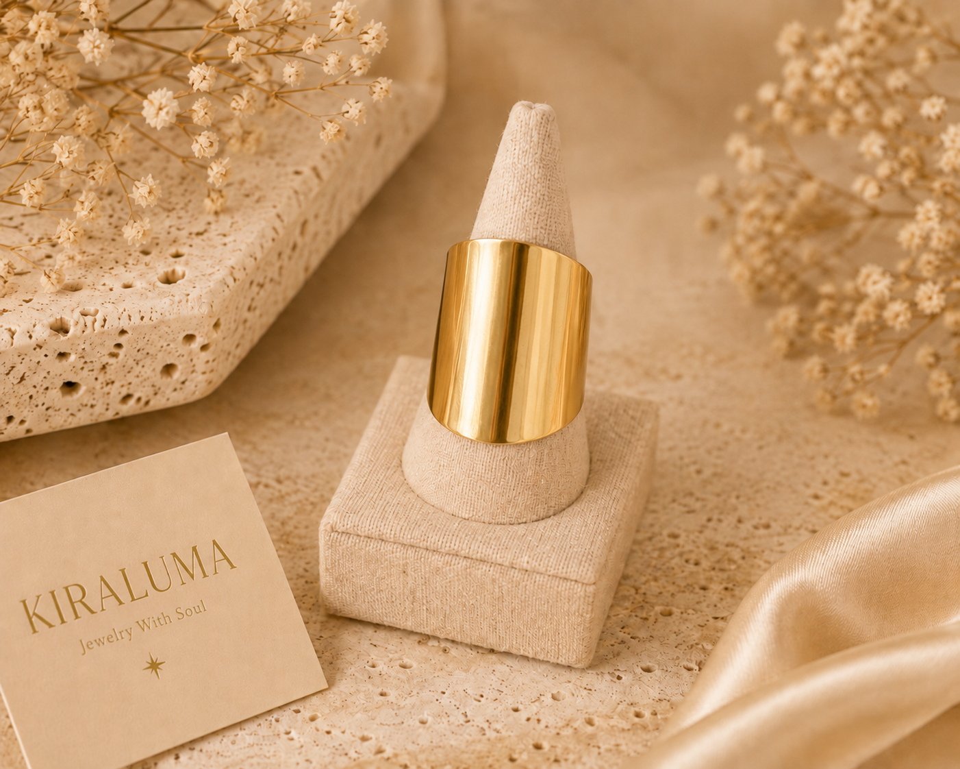 Golden Sculpt Ring