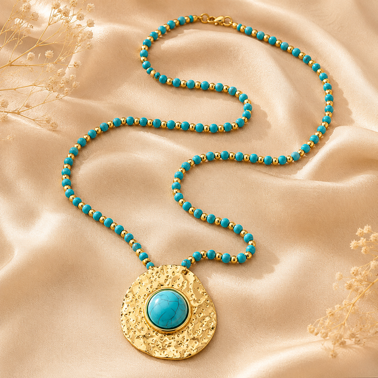 Turquoise Orbit Necklace