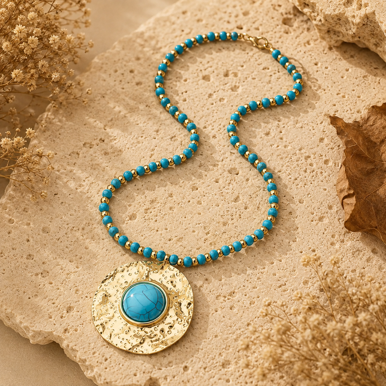 Turquoise Orbit Necklace
