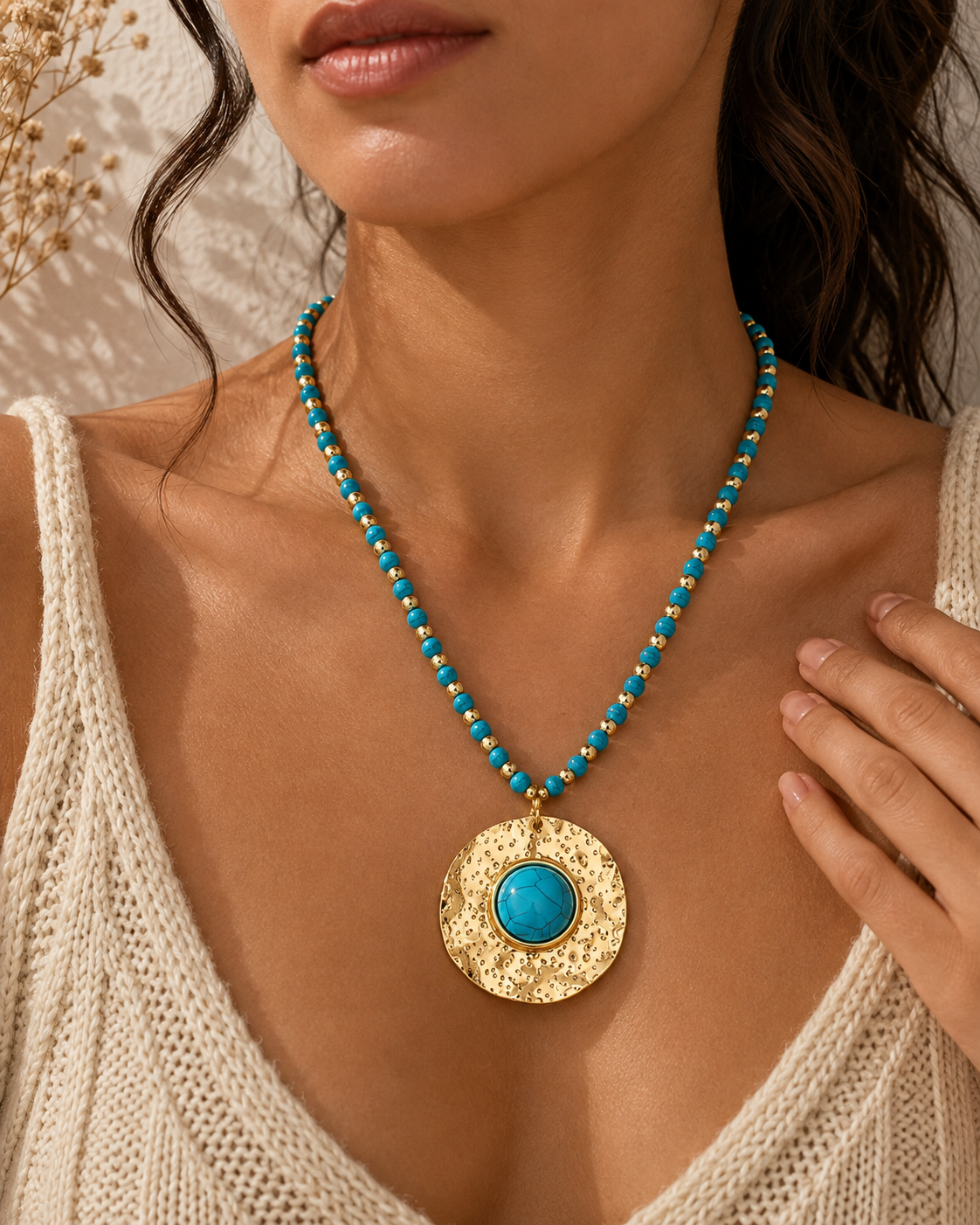 Turquoise Orbit Necklace