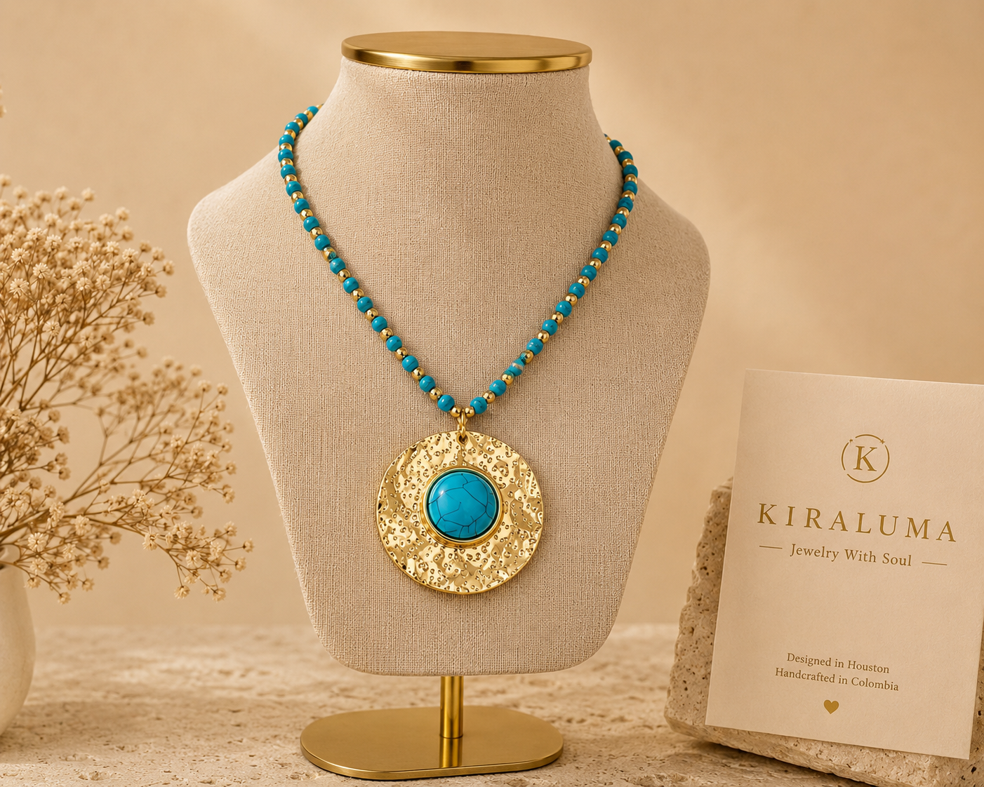 Turquoise Orbit Necklace