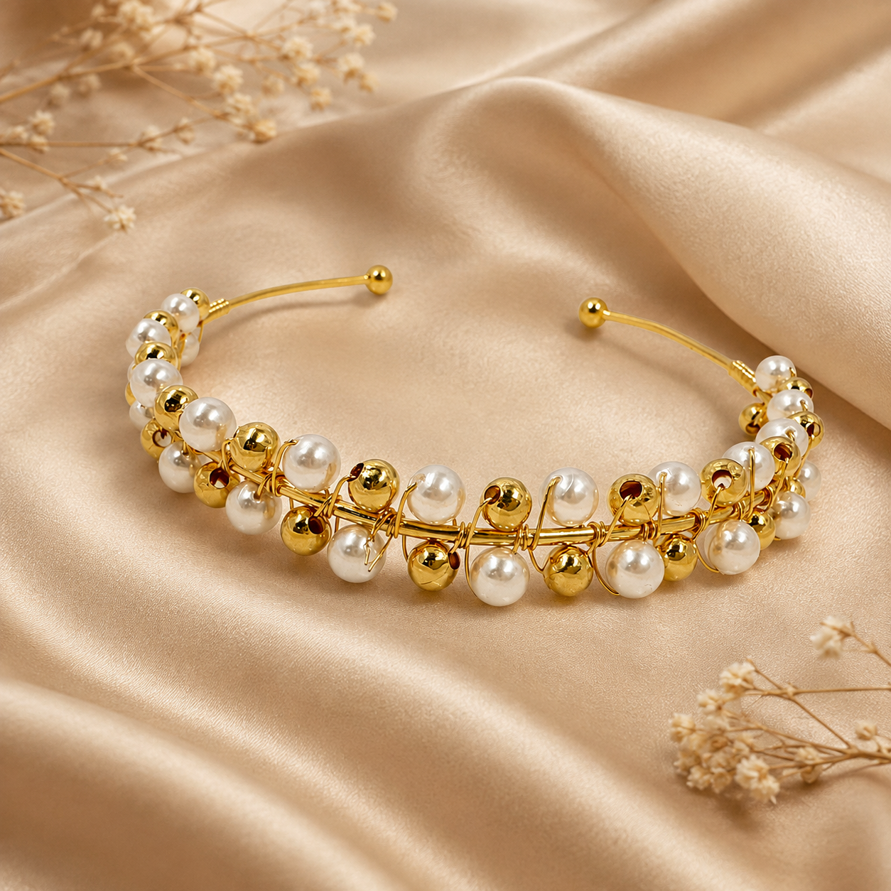 Golden Pearl Vine Choker
