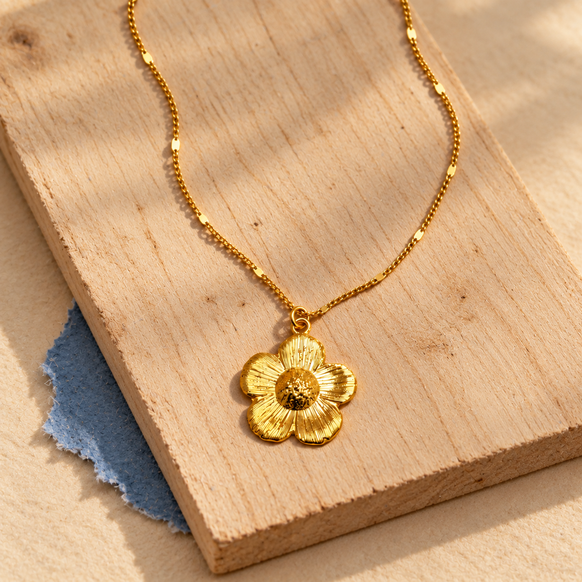 Golden Wildflower Necklace