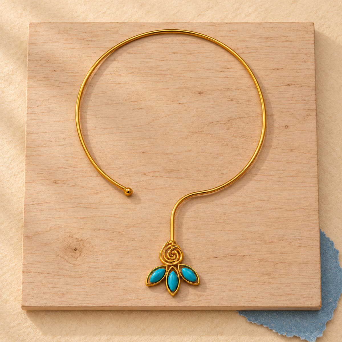 Verdant Spiral Bloom Choker