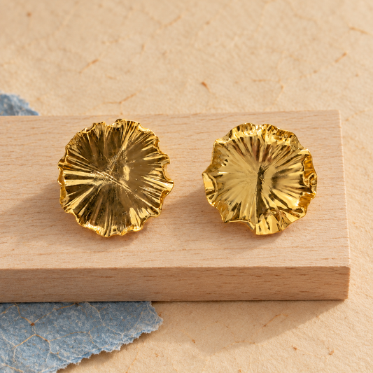 Golden Bloom Stud Earrings