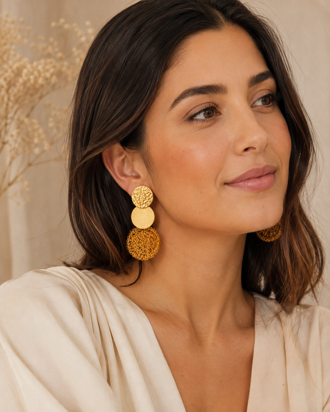Golden Orbit 5-Way Convertible Earrings