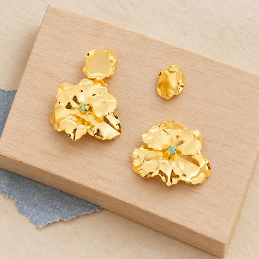 Golden Bloom Convertible Earrings