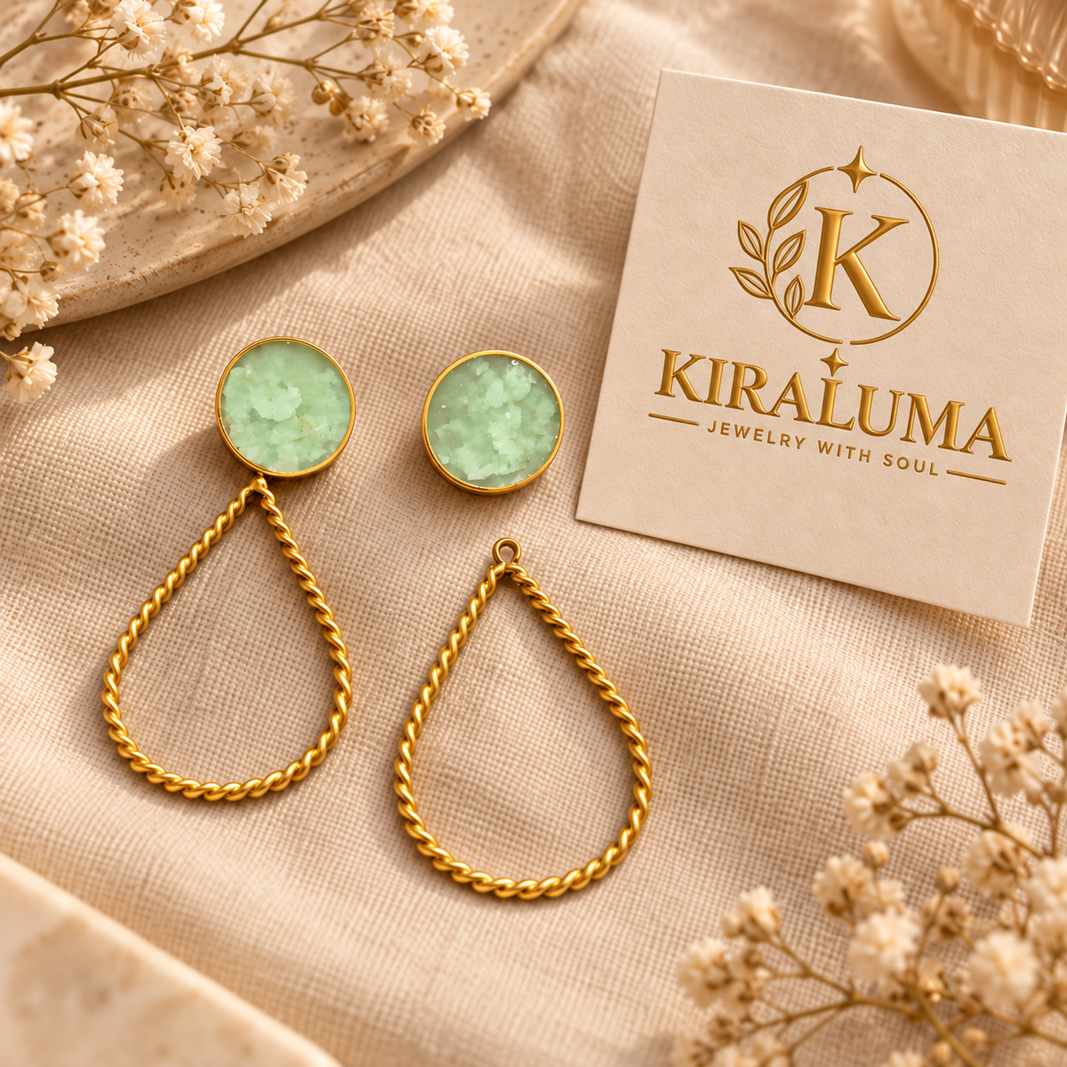Verdant Halo Convertible Earrings