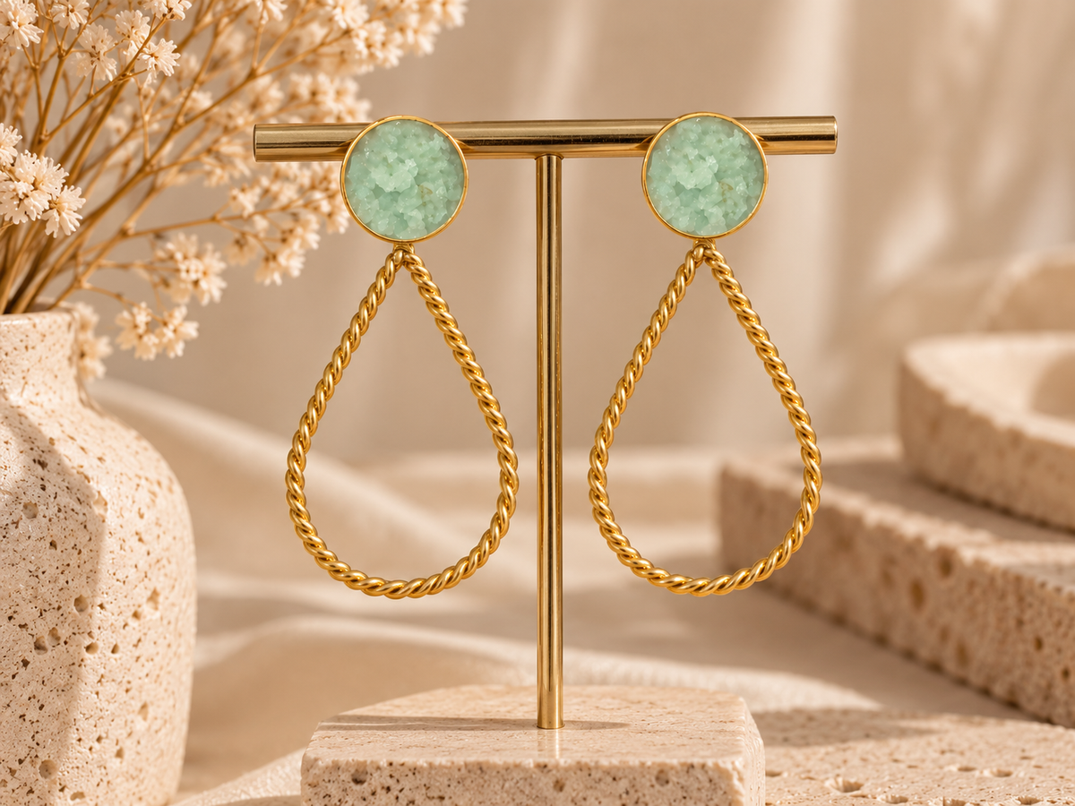 Verdant Halo Convertible Earrings