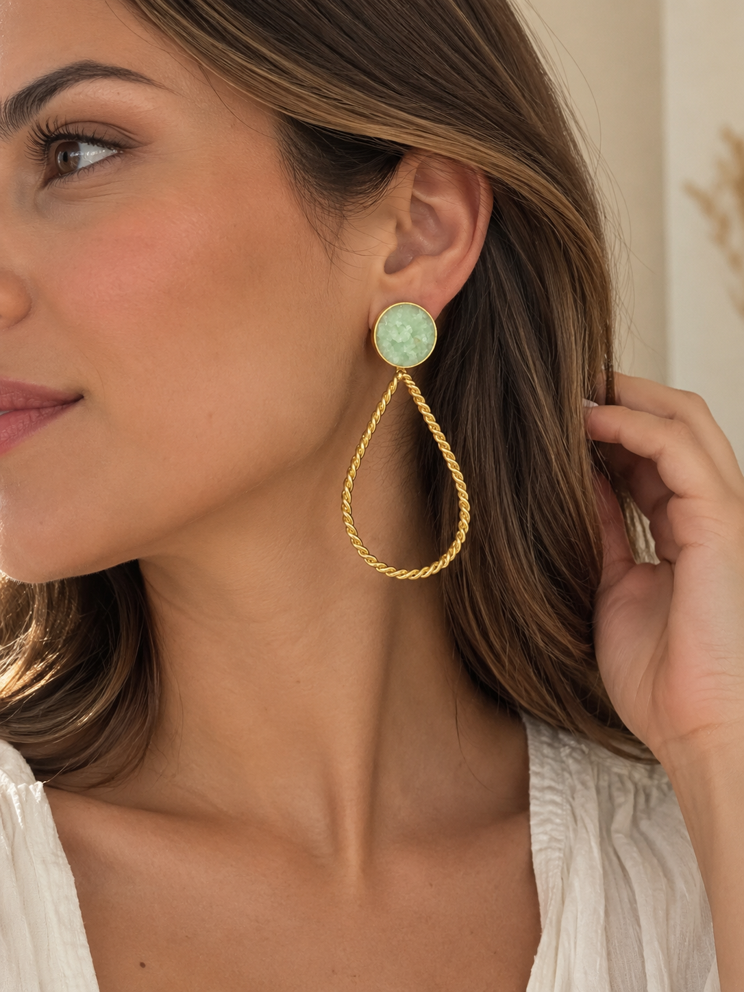Verdant Halo Convertible Earrings