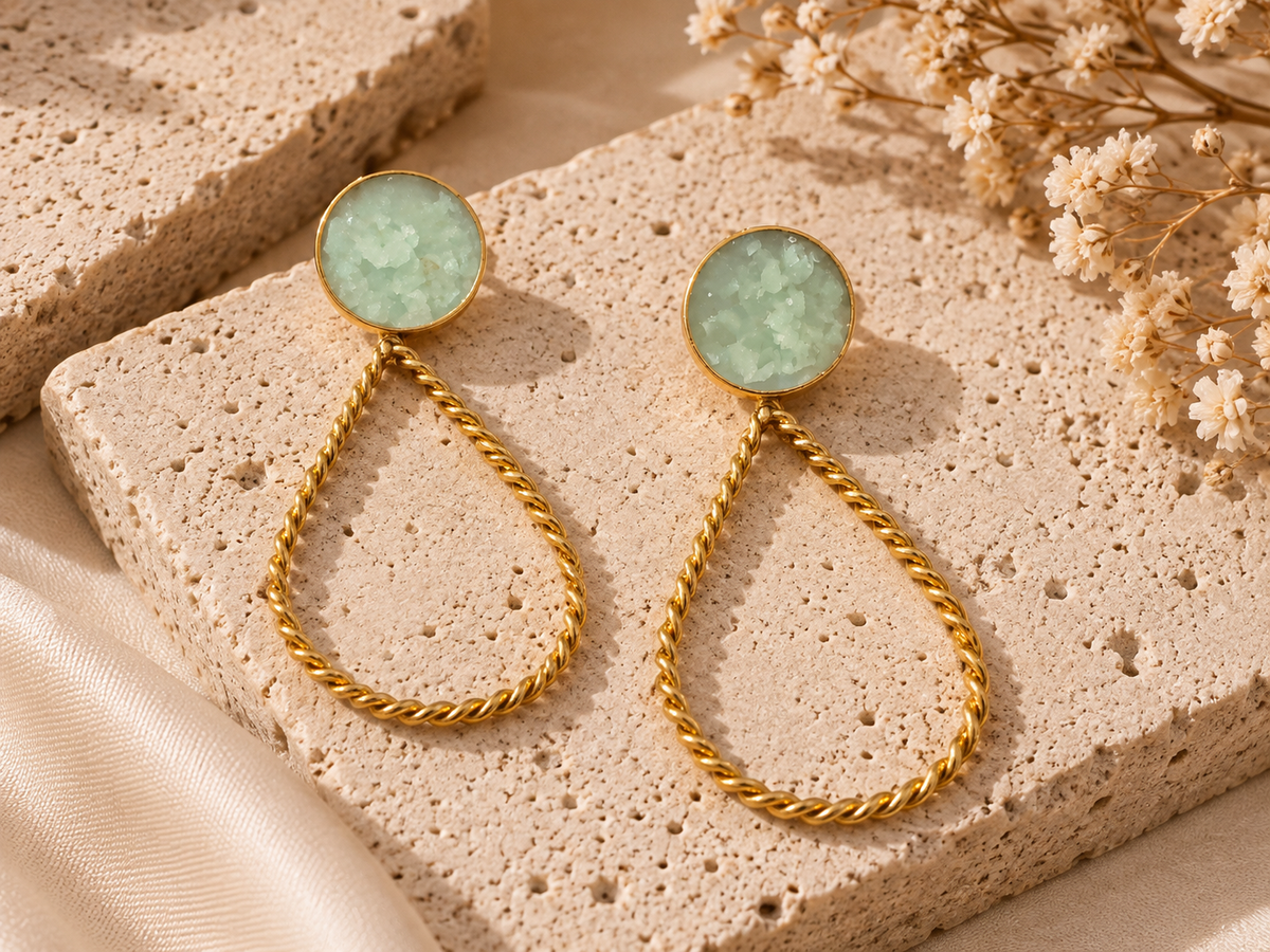 Verdant Halo Convertible Earrings