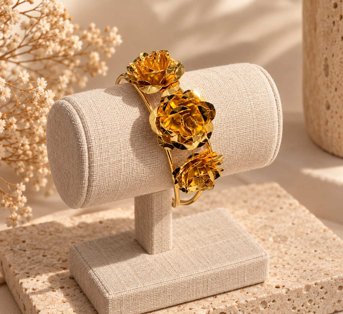 Golden Rose Garden Cuff