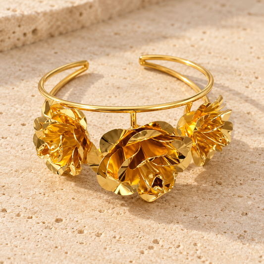 Golden Rose Garden Cuff