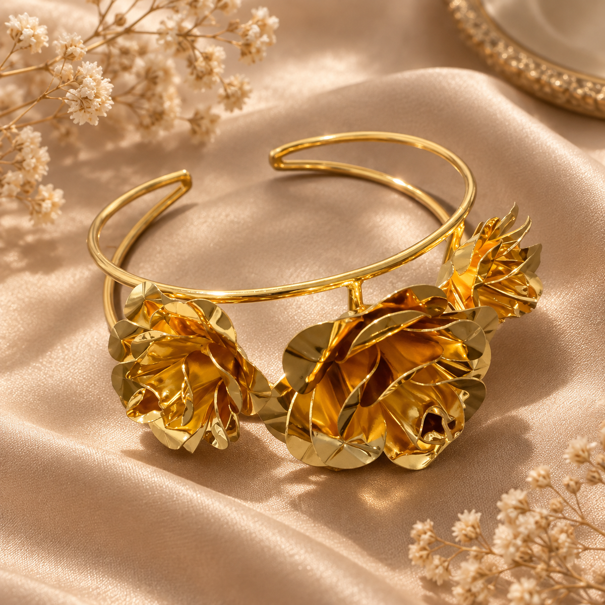 Golden Rose Garden Cuff