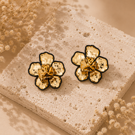Golden Fleur Earrings