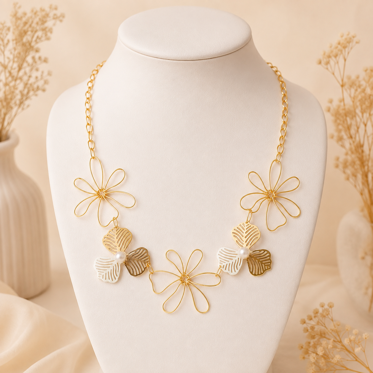 Sculpted Bloom Choker