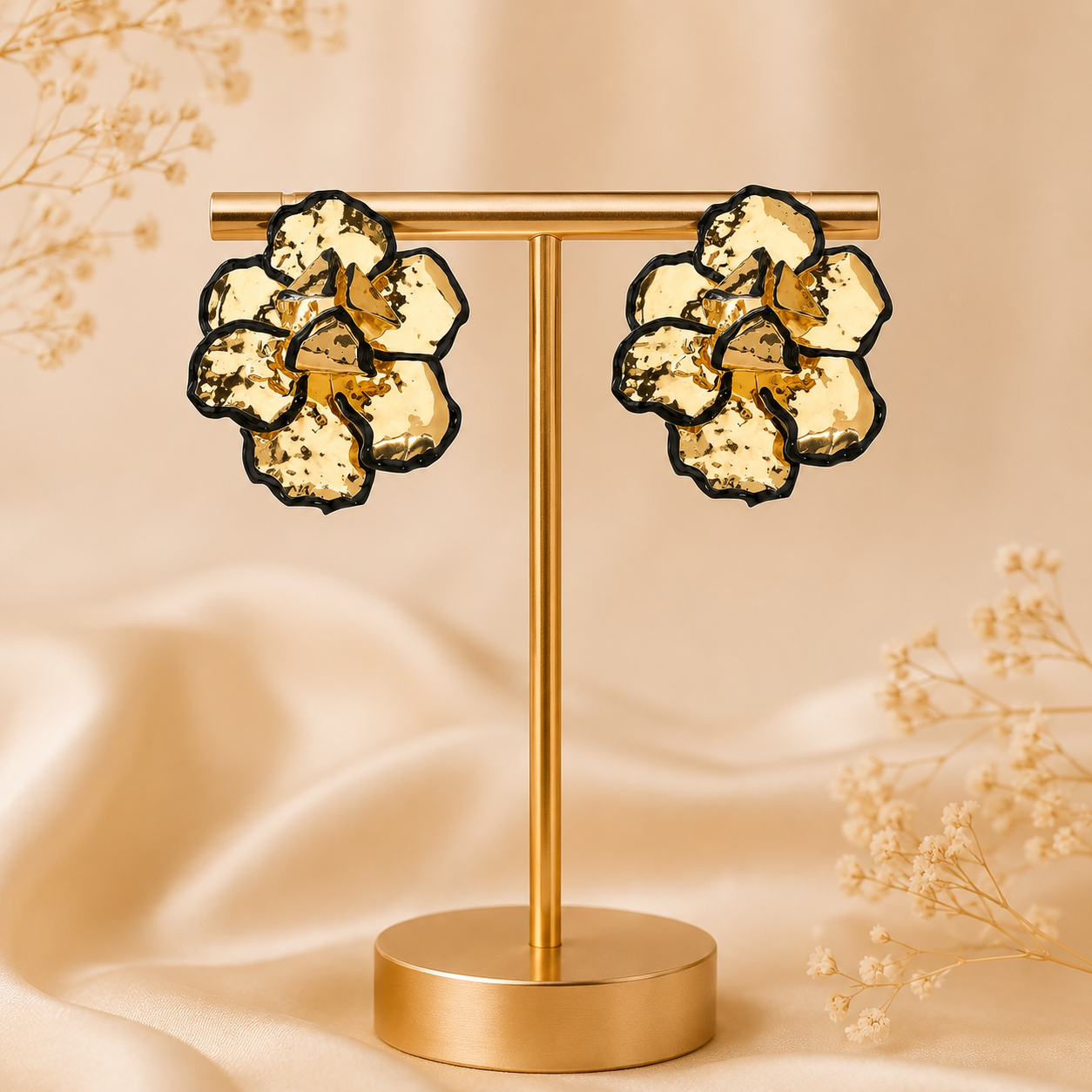 Golden Fleur Earrings