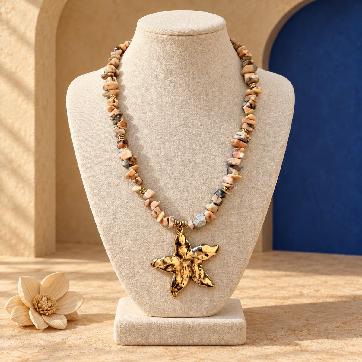 Golden Starfish Necklace