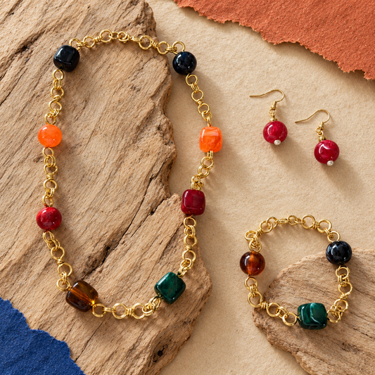 Autumn Mosaic Jewelry Set