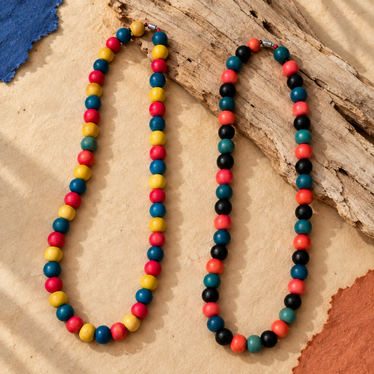 Color Pop Wood Necklace