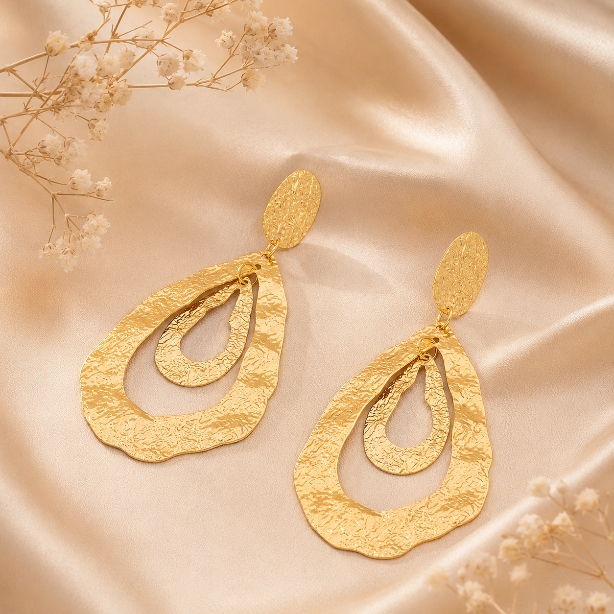 Golden Tear Earrings