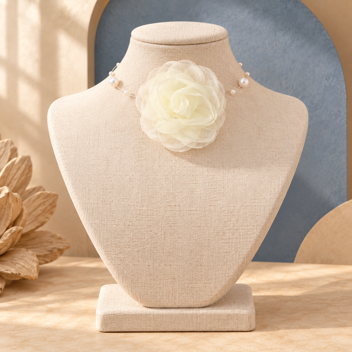 Ivory Bloom Choker Necklace