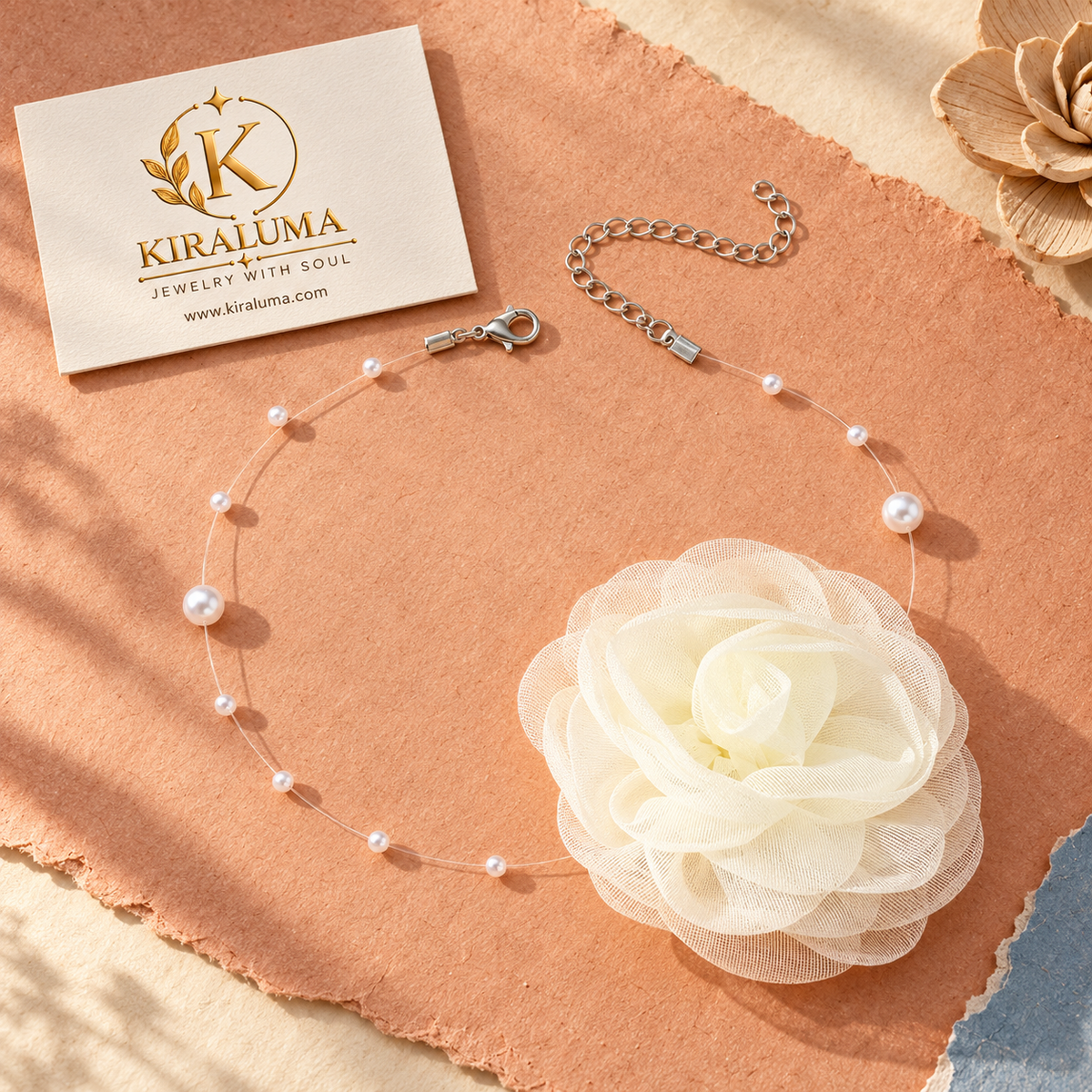 Ivory Bloom Choker Necklace