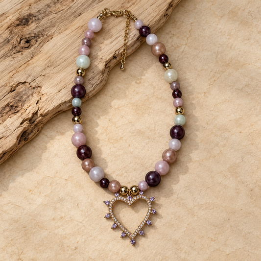 Blush Heart Necklace
