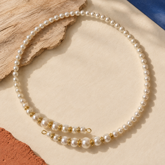 Ivory Loop Pearl Necklace