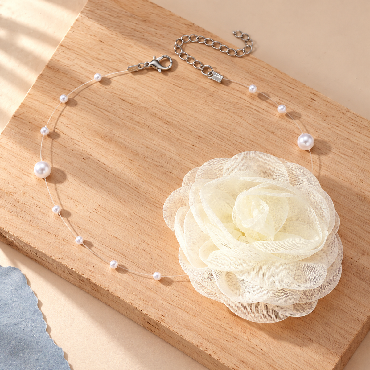 Ivory Bloom Choker Necklace